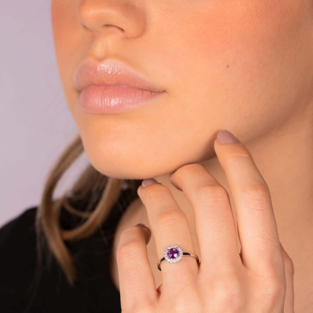 Bague Améthiste 5 mm – Image 3