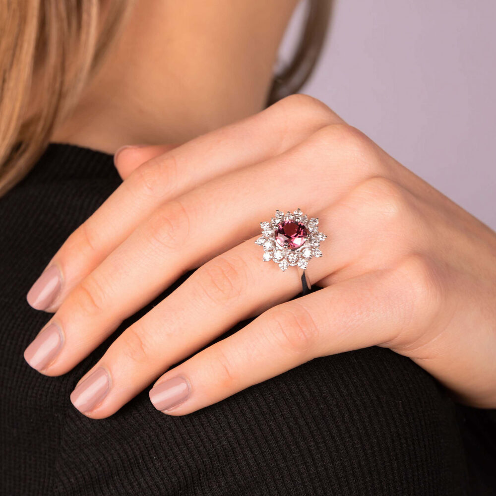 Bague Tourmaline rose 2 cts / 20 bts - 0,80 ct
F2317 – Image 2