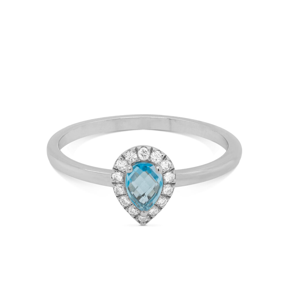 Bague B273 aigue marine – Image 2