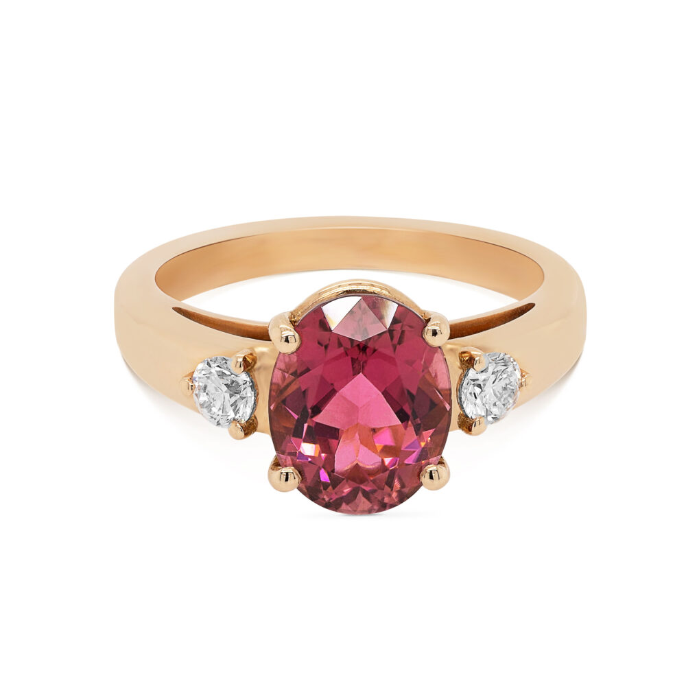 Bague Tourmaline rose B251 – Image 2